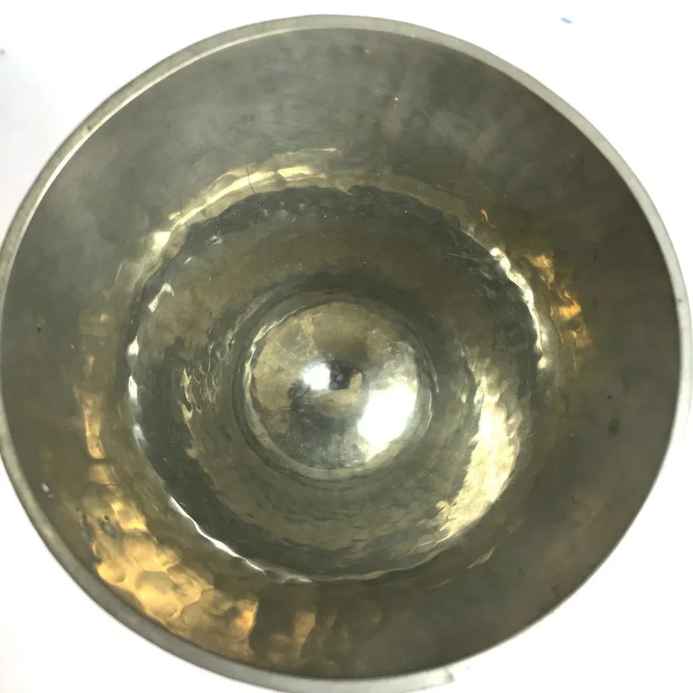 * Ballena Bay Hand Crafted Pewter Art Wizard Goblet Cup 8” Vtg